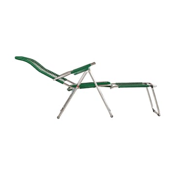 Spaghetti sun lounger with footrest - Green - Fiam