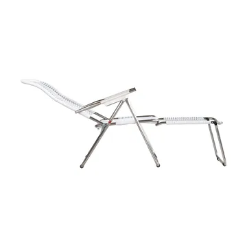 Spaghetti sun lounger with footrest - White - Fiam