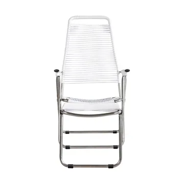Spaghetti sun lounger with footrest - White - Fiam