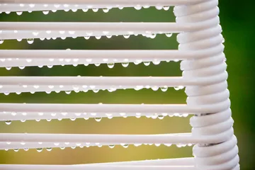 Spaghetti sun lounger with footrest - White - Fiam