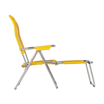 Spaghetti sun lounger with footrest - Yellow - Fiam