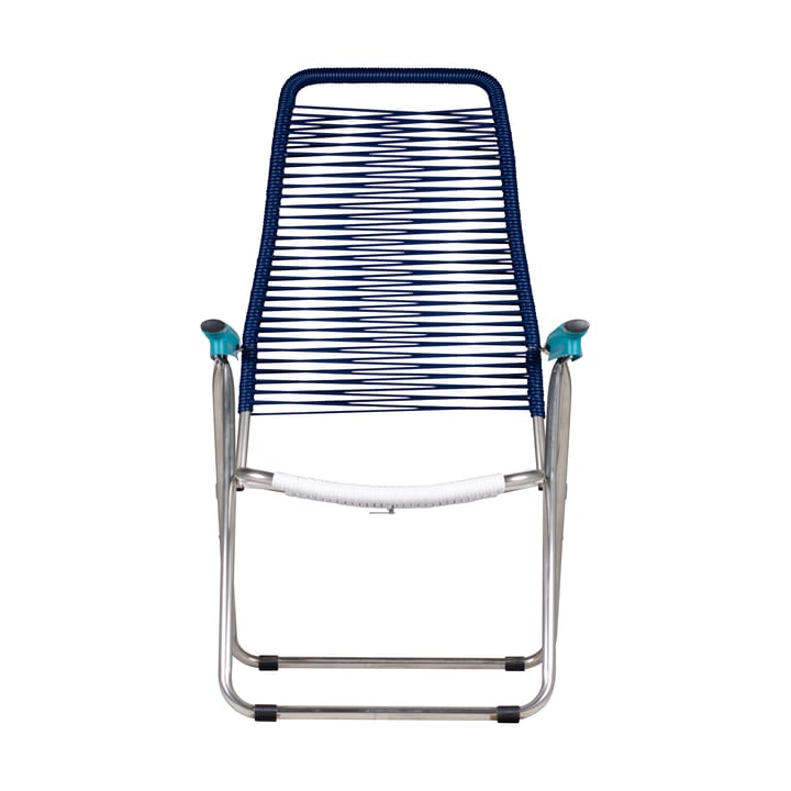 Spaghetti sun lounger without footrest - Multi-aluminium frame-blue - Fiam