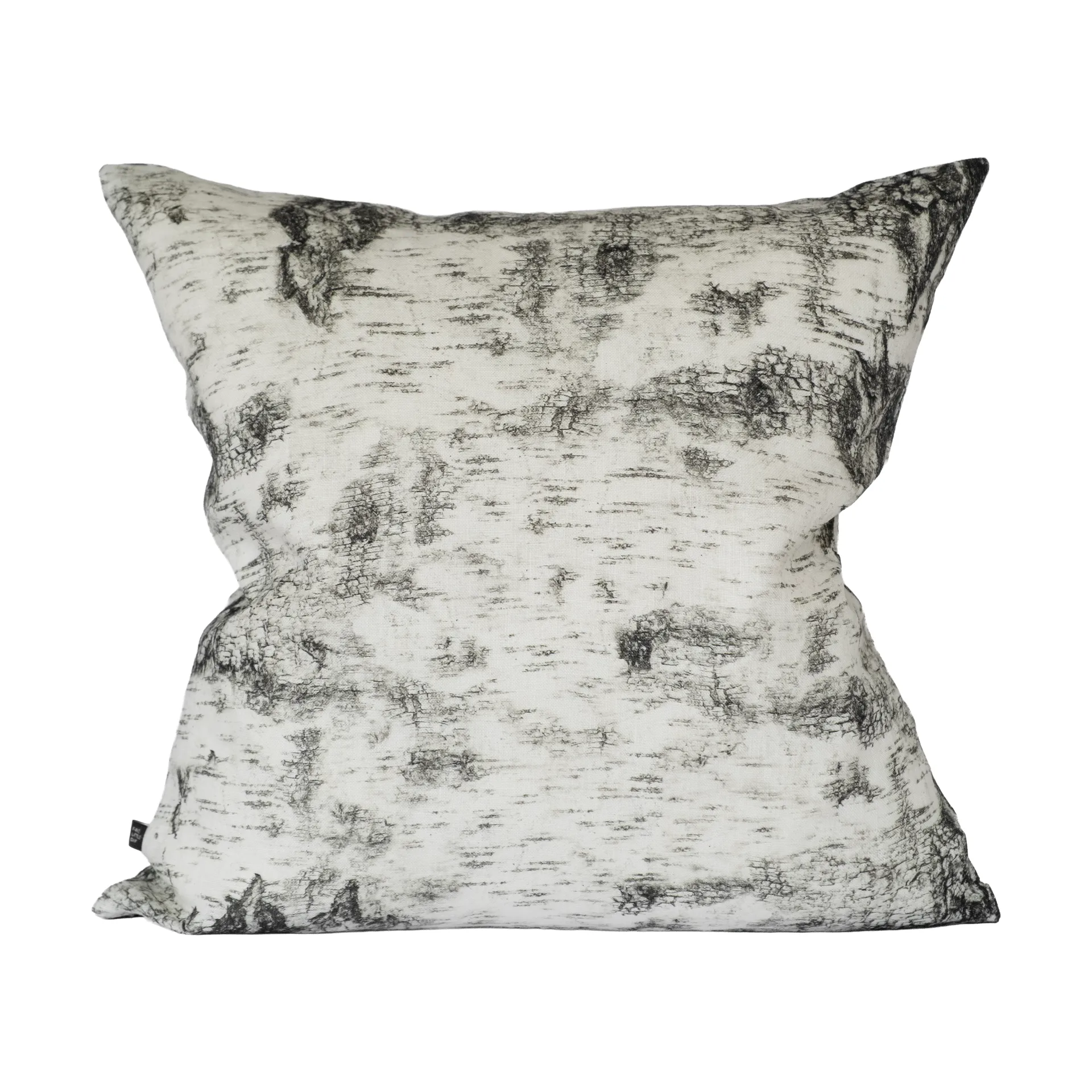 Bark cushion cover 48x48 cm, Black-white Fine Little Day