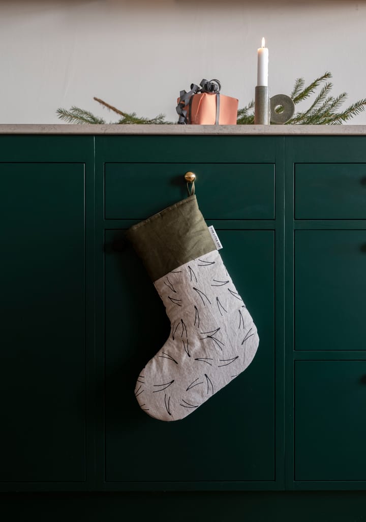 Barr Christmas stocking 40 cm - Black-green-nature - Fine Little Day
