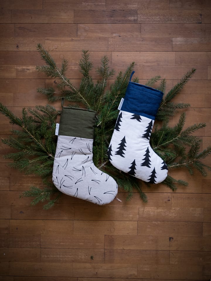Barr Christmas stocking 40 cm - Black-green-nature - Fine Little Day