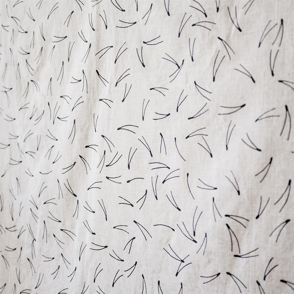 Fine Little Day Barr fabric black | Scandinavian Design | Fabric by the metre | Beige