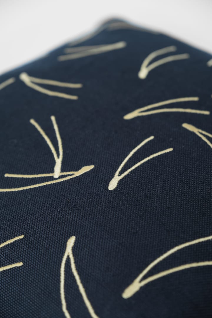 Barr pillowcase embroidered 48x48 cm - Antracitblue - Fine Little Day