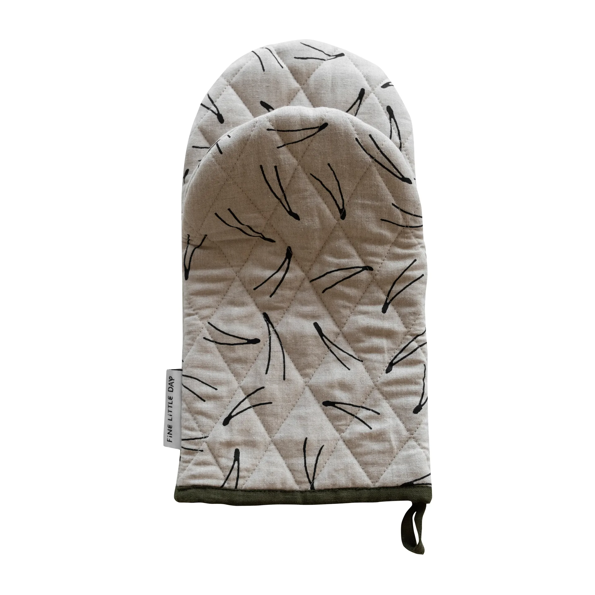 Barr quilted oven glove, Natural Fine Little Day