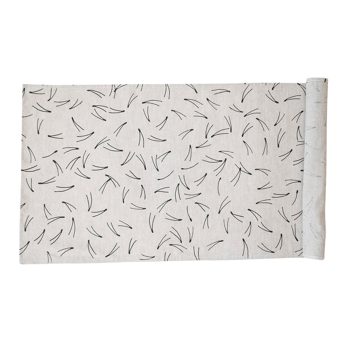 Fine Little Day Barr table runner 44x137 cm nature-black