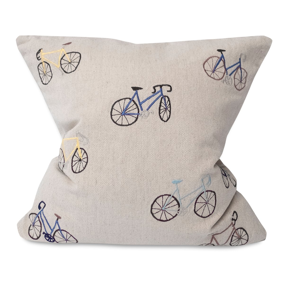 Fine Little Day Bicycles cushion cover 48x48 cm beige