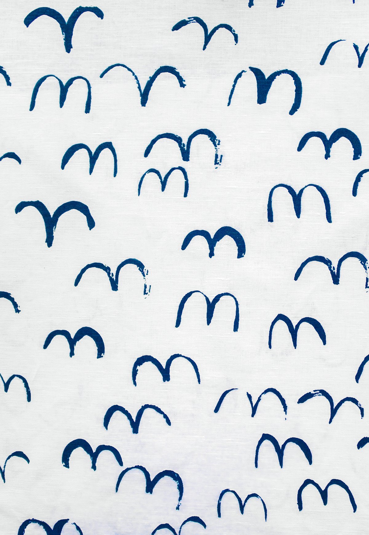 Fine Little Day Bird curtain long 145x250 cm Blue | Scandinavian Design | Blue
