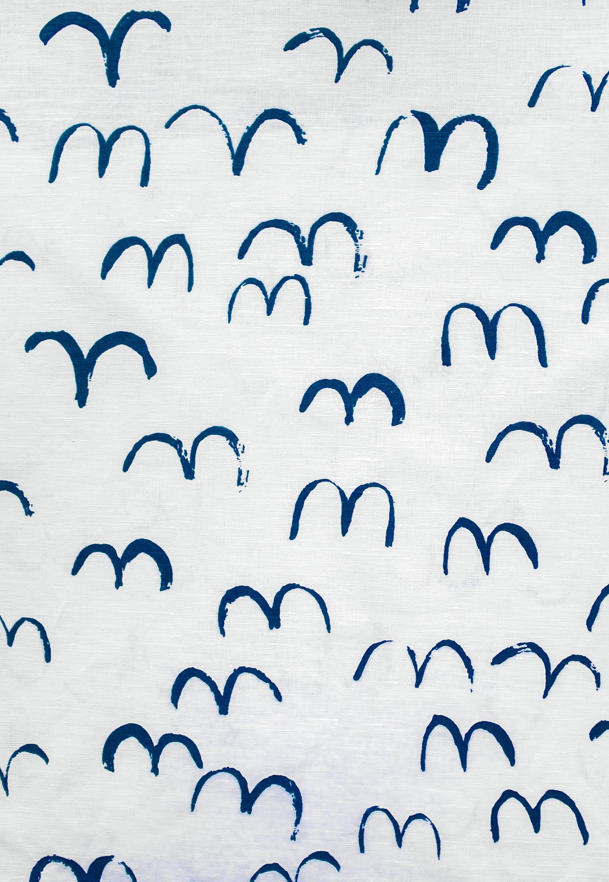 Fine Little Day Bird fabric White-blue | Scandinavian Design | Fabric by the metre | White