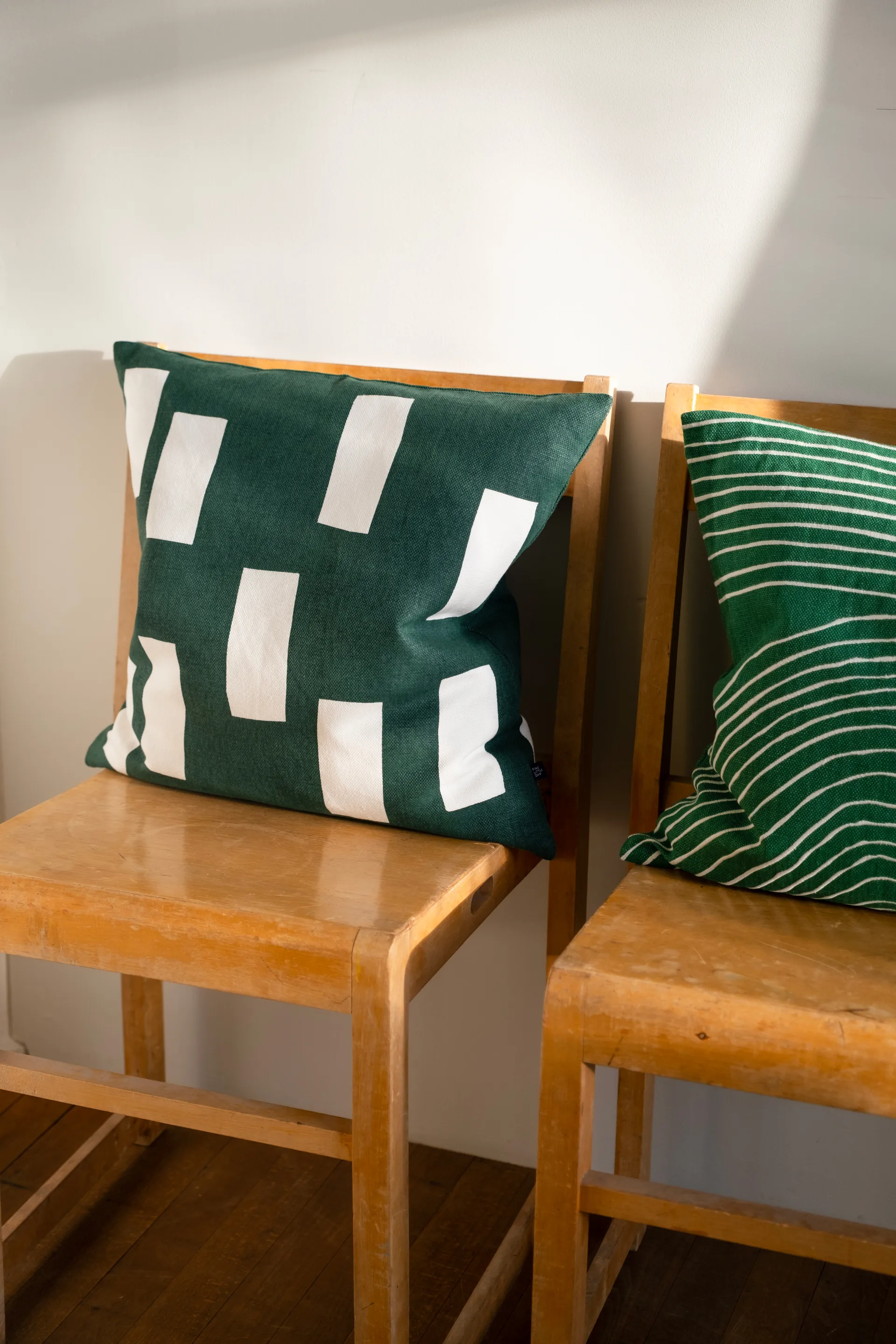 Block cushion cover 48x48 cm, Green Fine Little Day