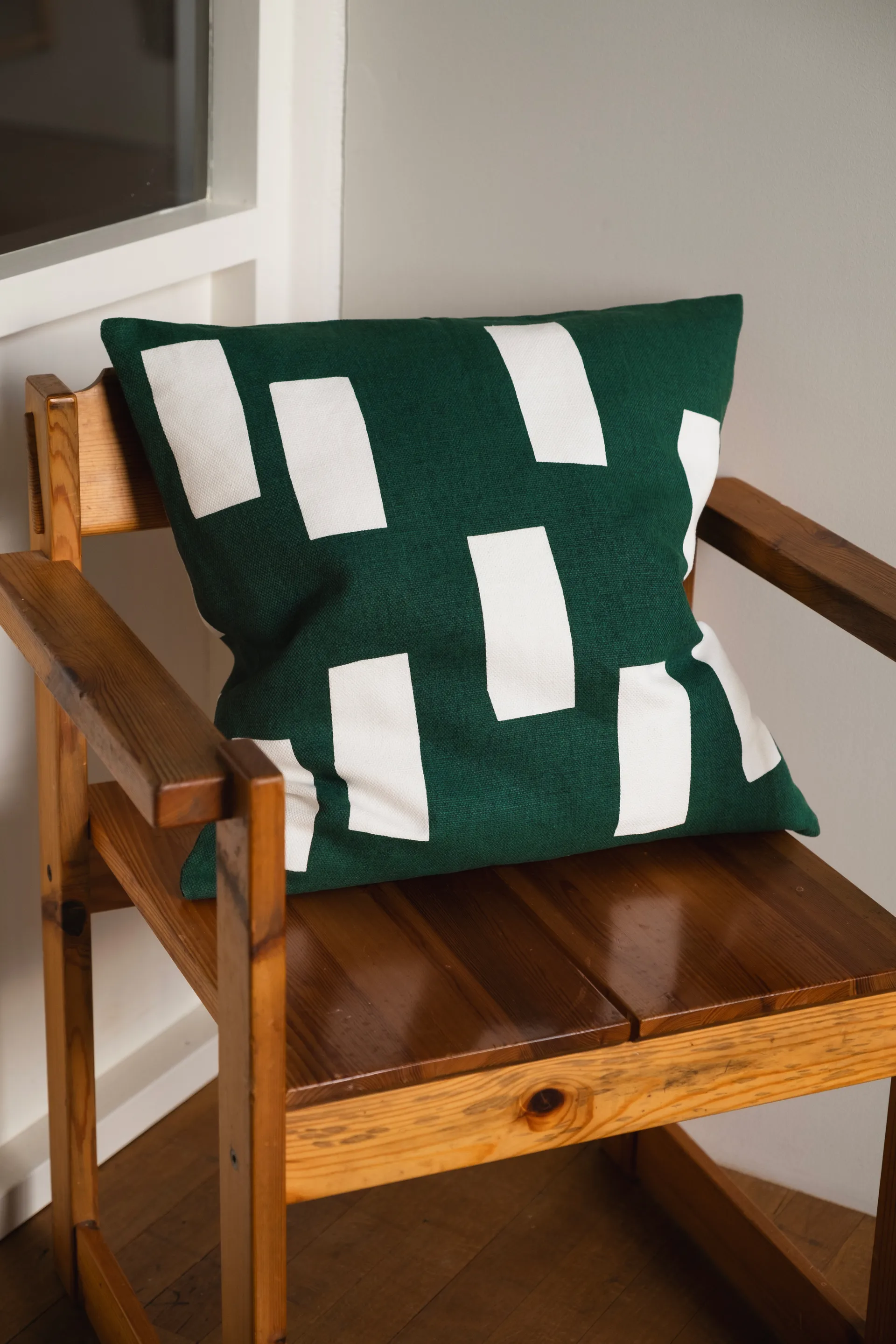 Block cushion cover 48x48 cm, Green Fine Little Day