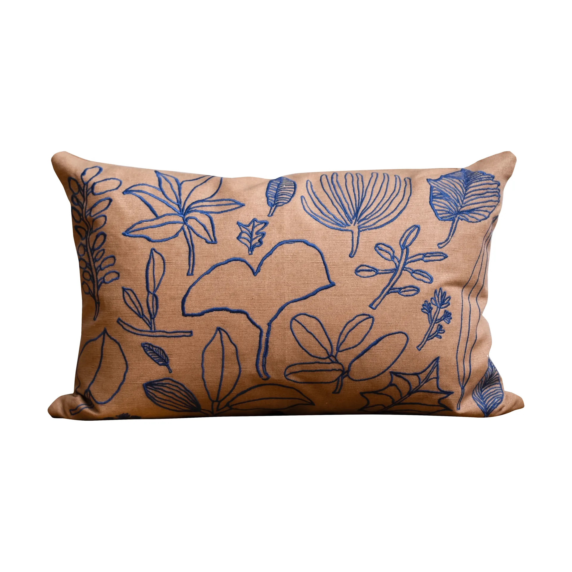 Botanic cushion cover 38x58 cm, Brown-blue Fine Little Day