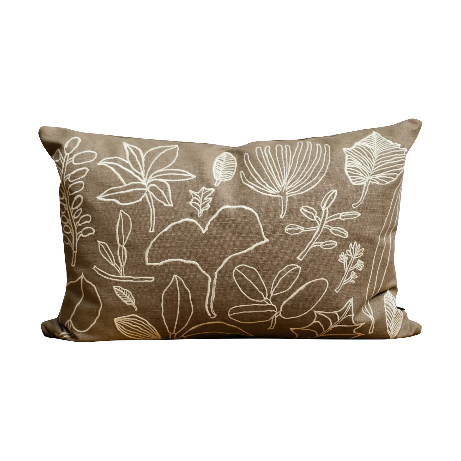 Botanic cushion cover 38x58 cm, Green-yellow Fine Little Day