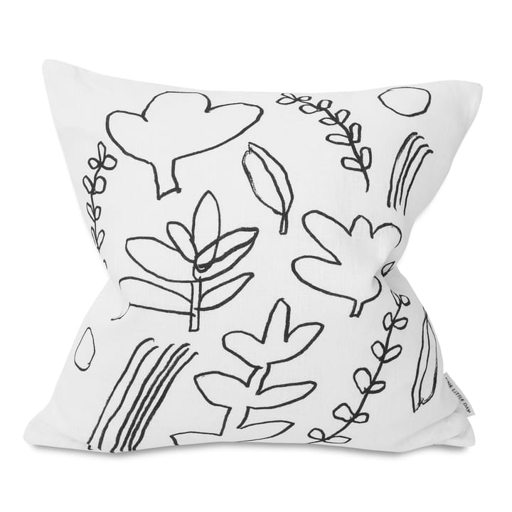 Botanic cushion cover 48x48 cm - white-black - Fine Little Day