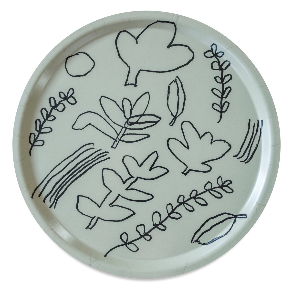 Fine Little Day Botanic tray 38 cm olive | Scandinavian Design | Trays | Green