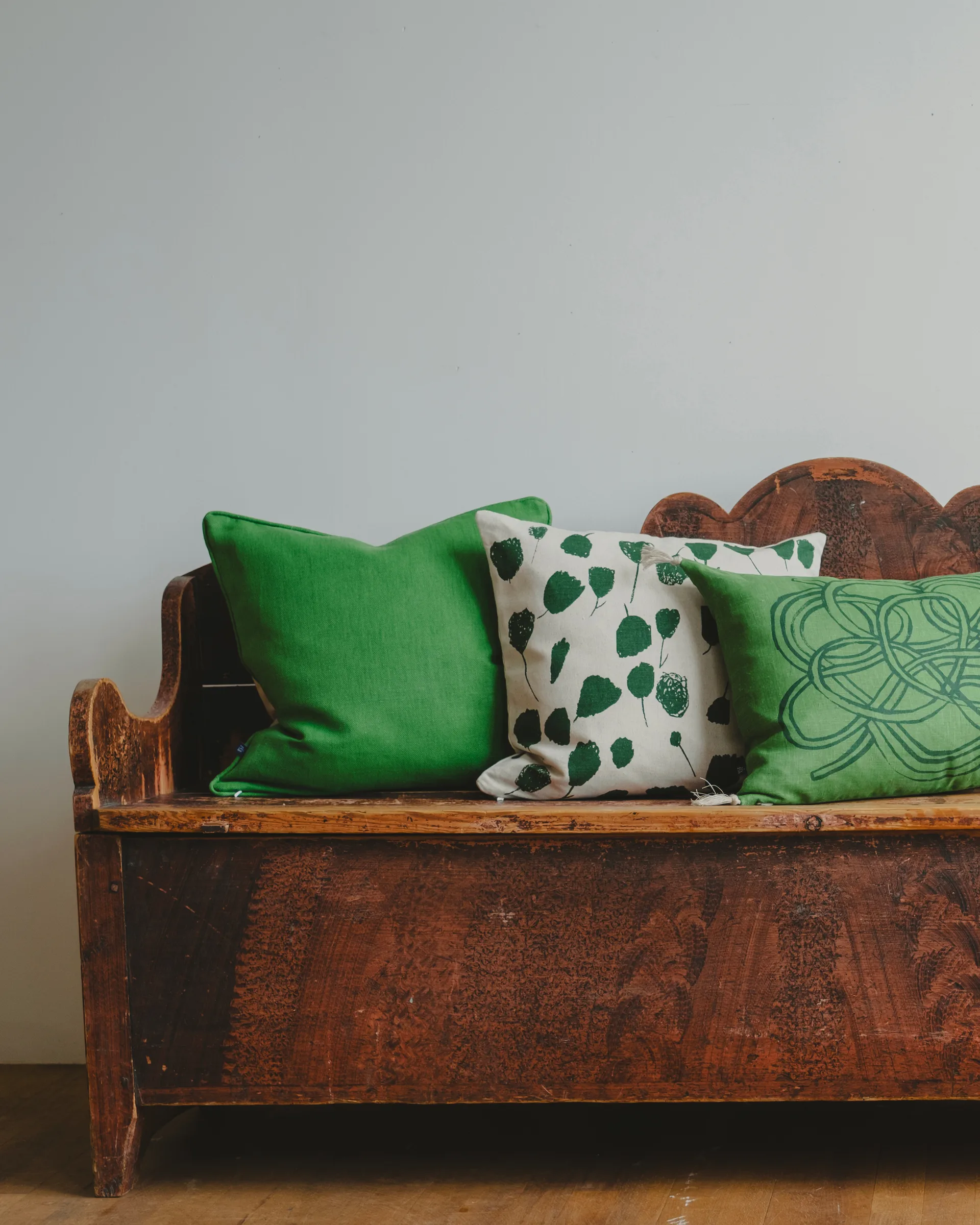 Bouquet cushion cover 48x48 cm, Nature-green Fine Little Day