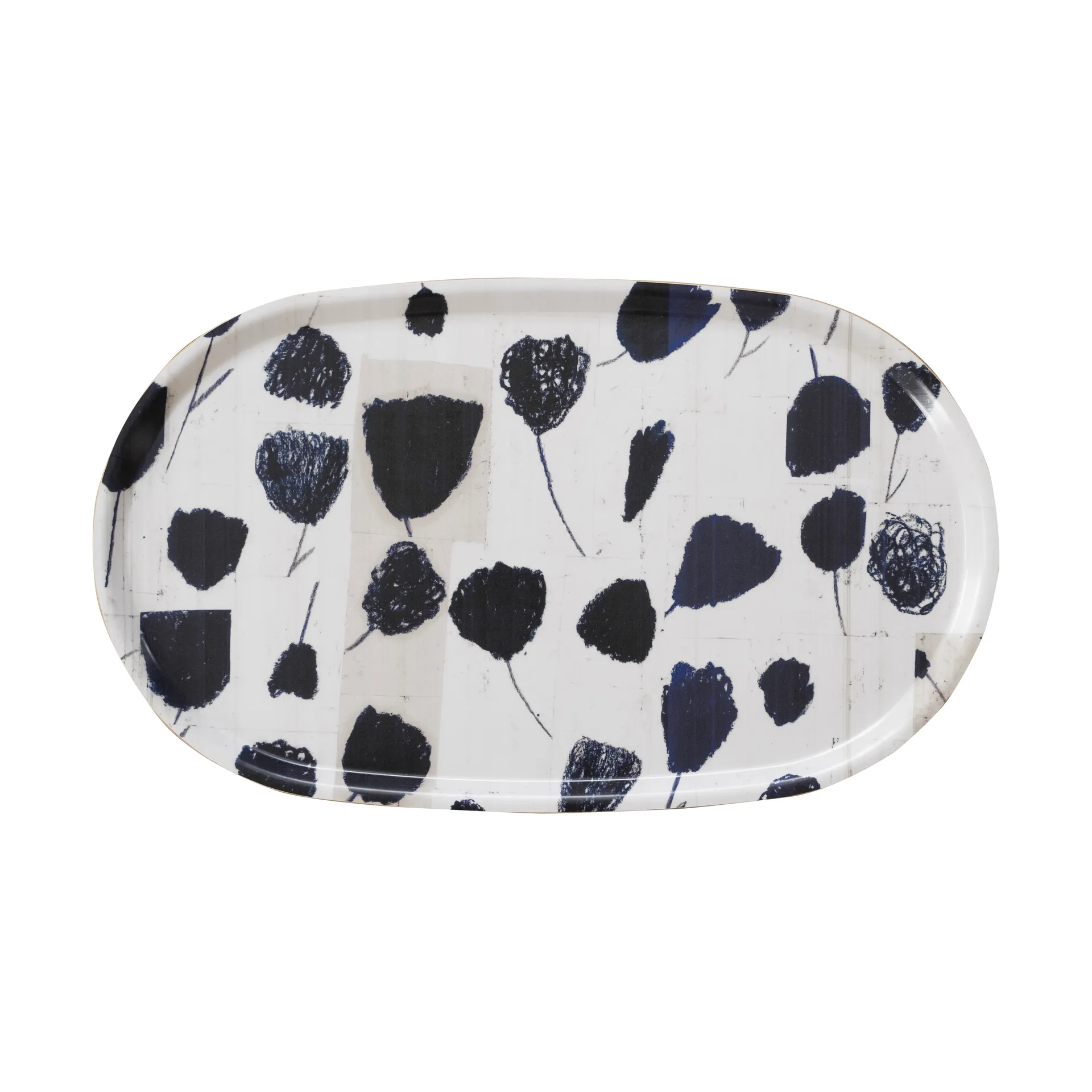 Bouquet tray 33x55 cm, Black-white Fine Little Day