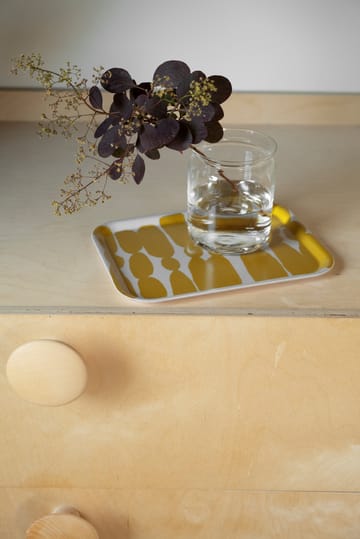 Bow tray 20x27 cm - Yellow-white - Fine Little Day