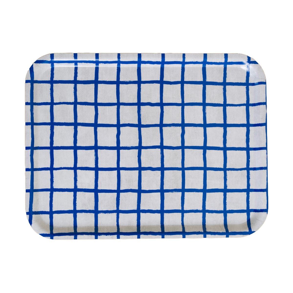 Fine Little Day Checked tray 33x43 cm Blue | Scandinavian Design | Trays | Blue