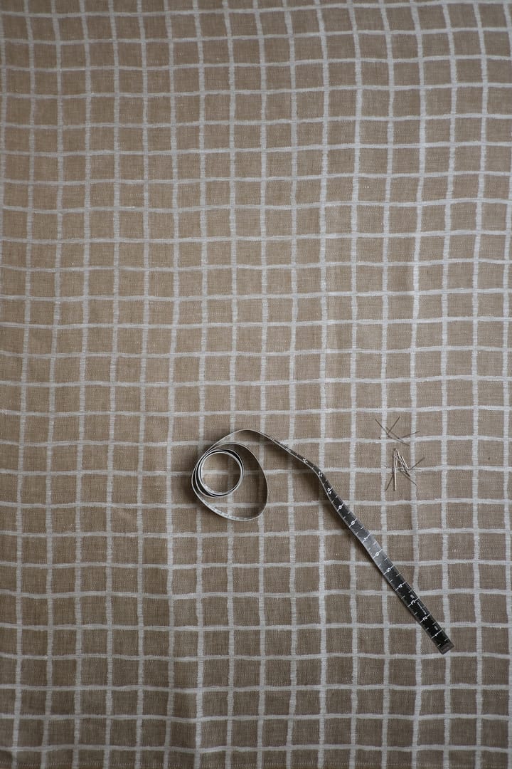 Checkered fabric, Brown-white Fine Little Day