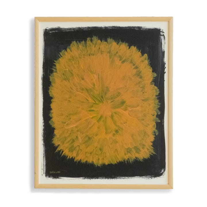 Dandelion poster 40x50 cm - Yellow-black - Fine Little Day