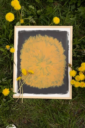 Dandelion poster 40x50 cm - Yellow-black - Fine Little Day