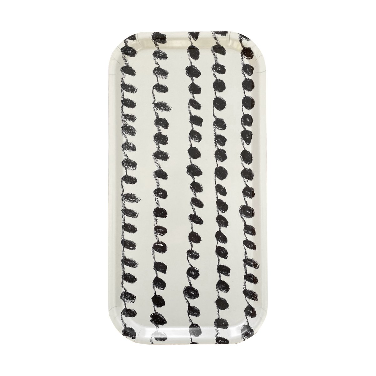 Fine Little Day Dot tray 22x43 cm Black-white | Scandinavian Design | Trays | Black