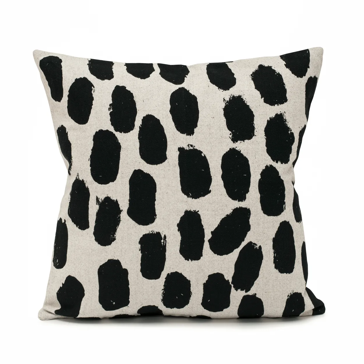Fine Little Day Dots cushion cover 48x48 cm beige-black