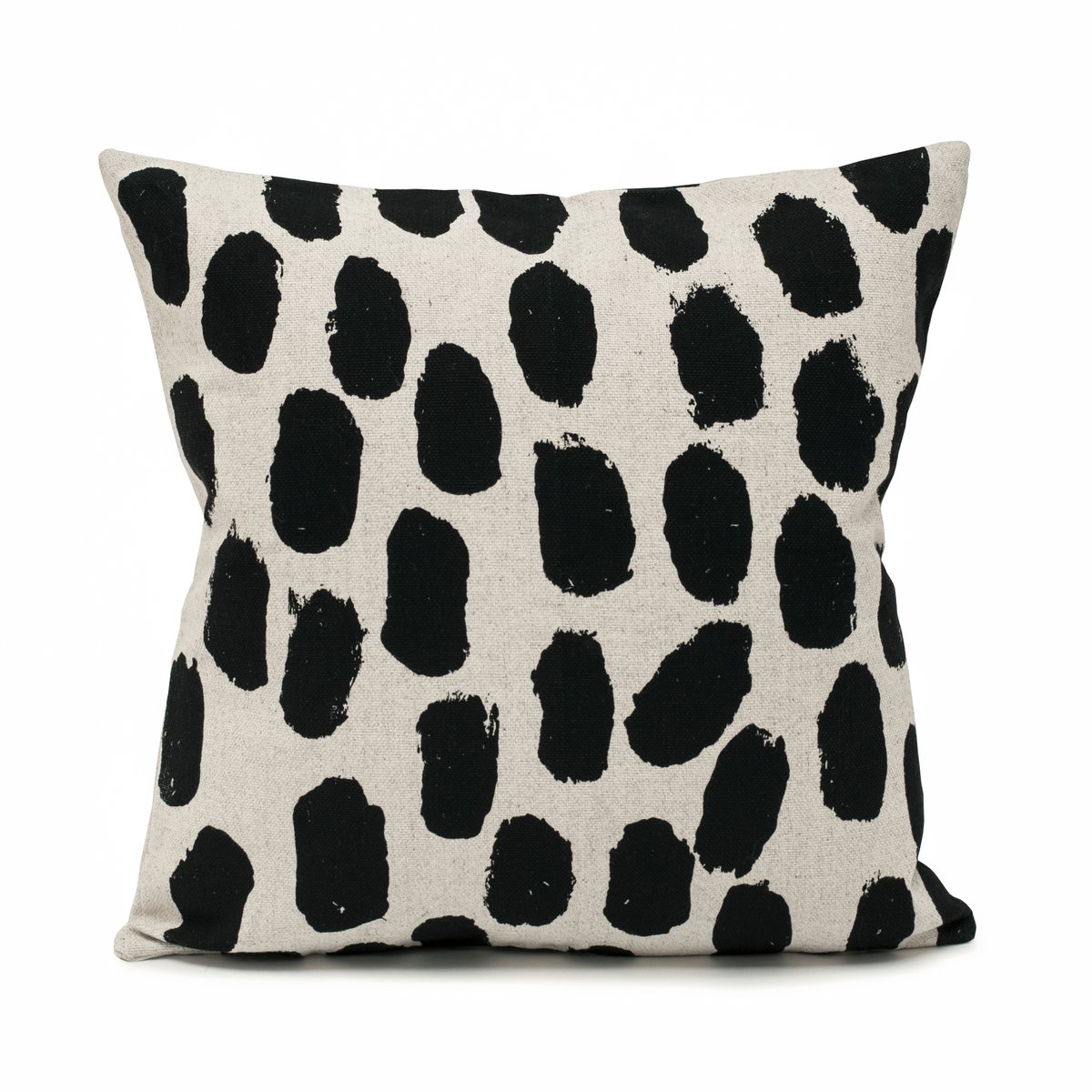 Fine Little Day Dots cushion cover 48x48 cm beige-black