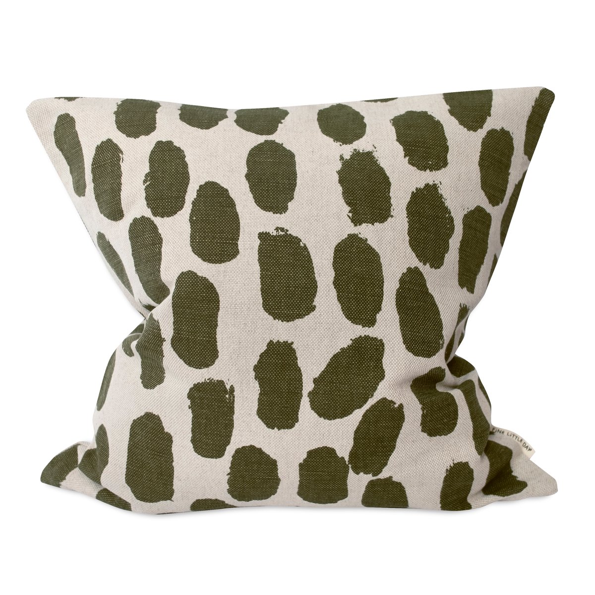 Fine Little Day Dots cushion cover 48x48 cm beige-olive green