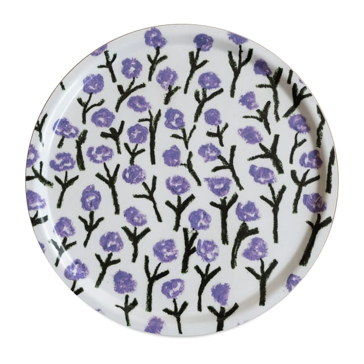 Flower tray Ø38 cm - Purple-white - Fine Little Day