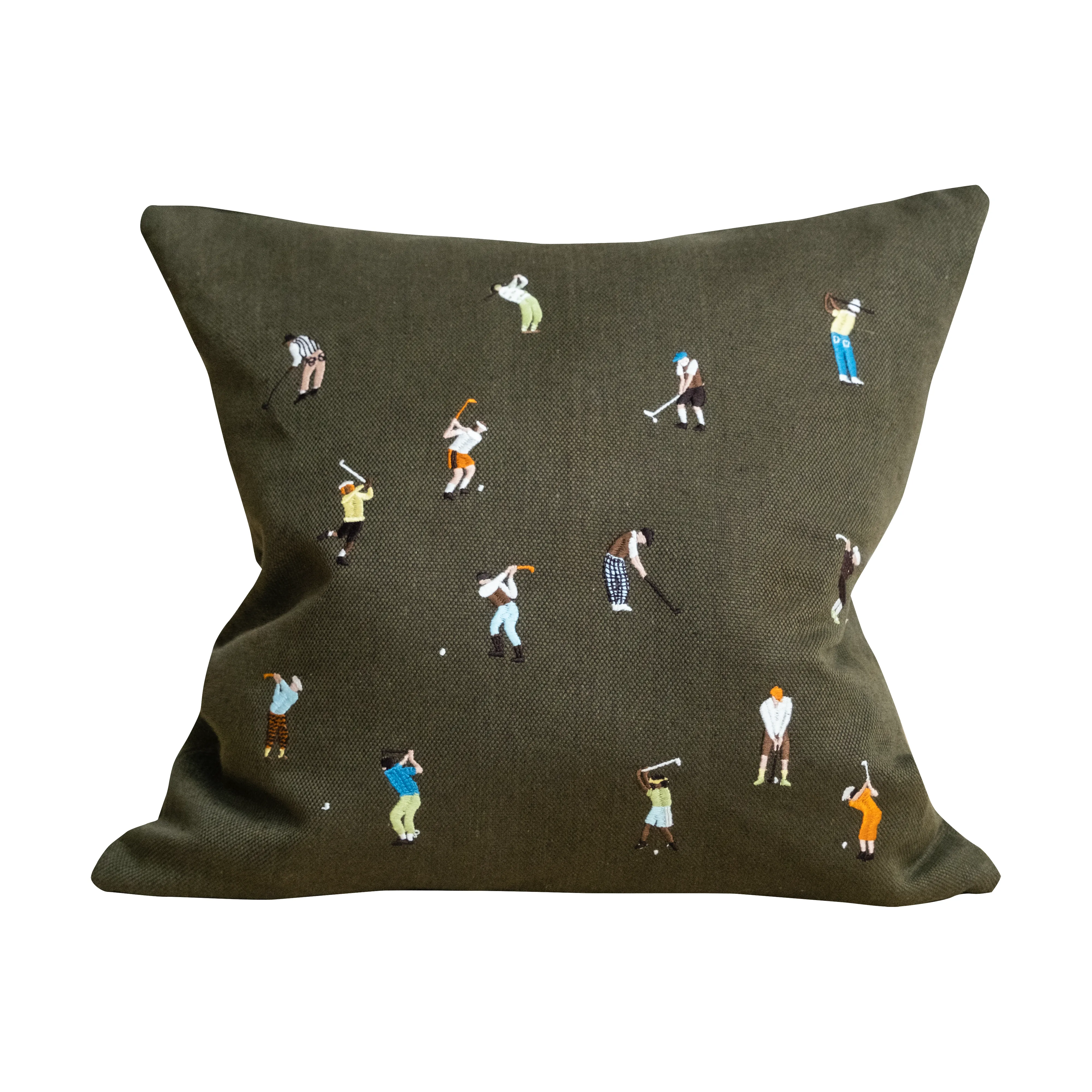 Golfers pillowcase 48x48 cm, Green