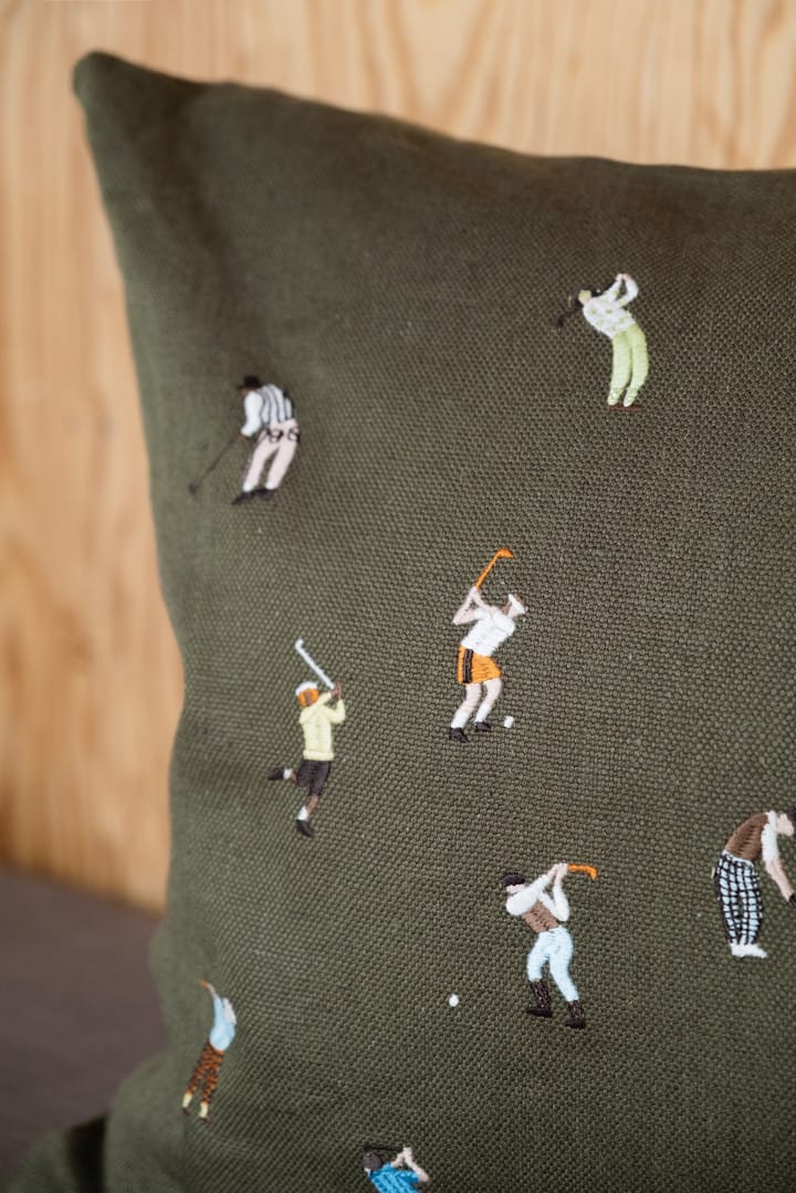 Golfers pillowcase 48x48 cm - Green - Fine Little Day