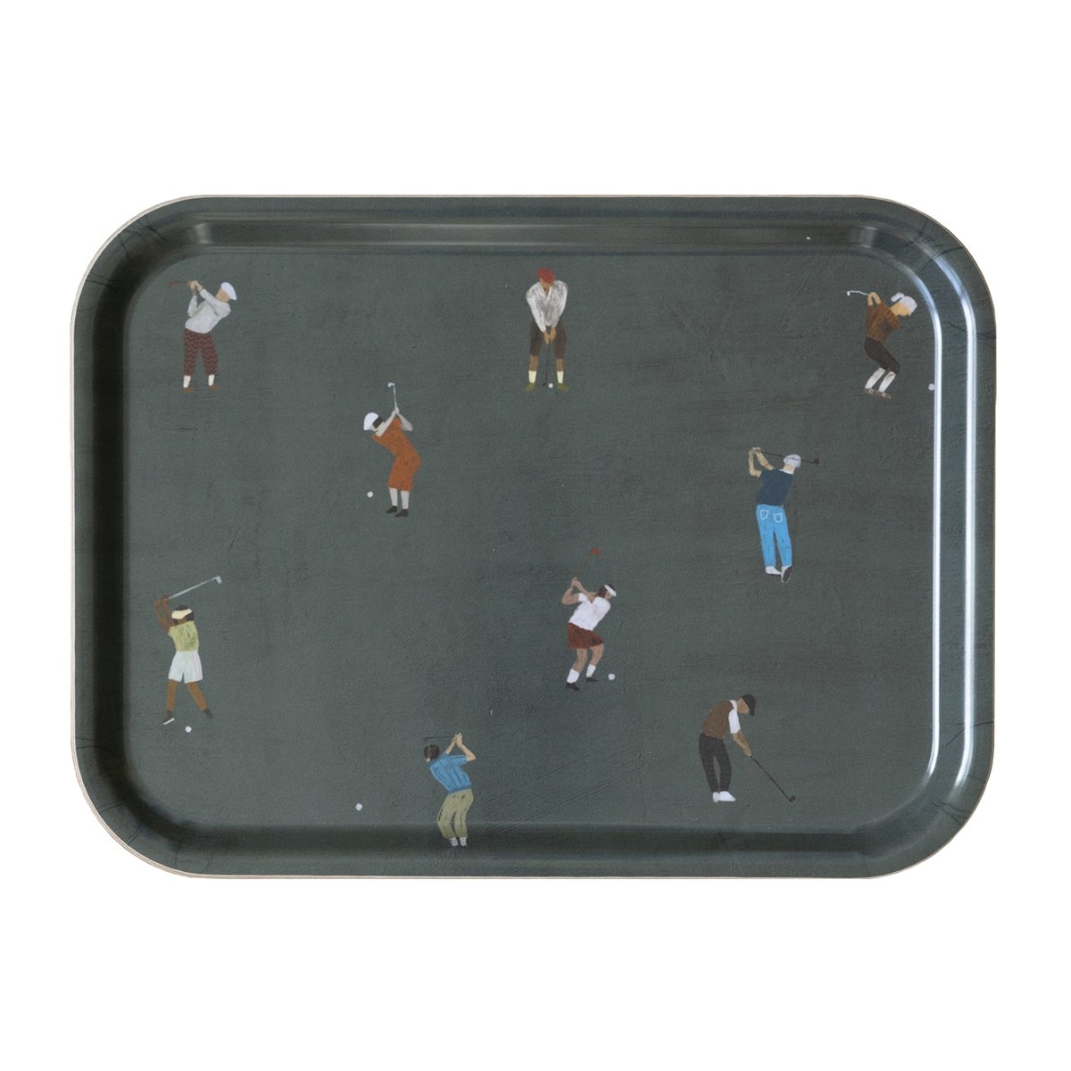 Fine Little Day Golfers tray 20x27 cm | Scandinavian Design | Trays | Green