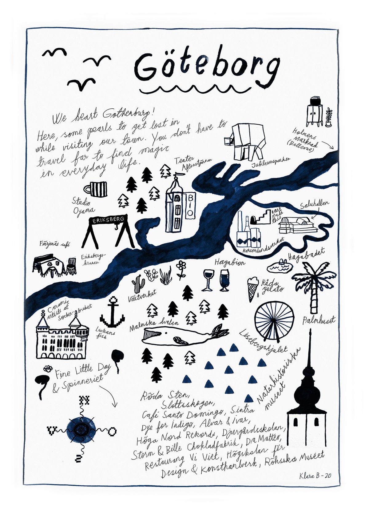 Fine Little Day Göteborg poster 50x70 cm