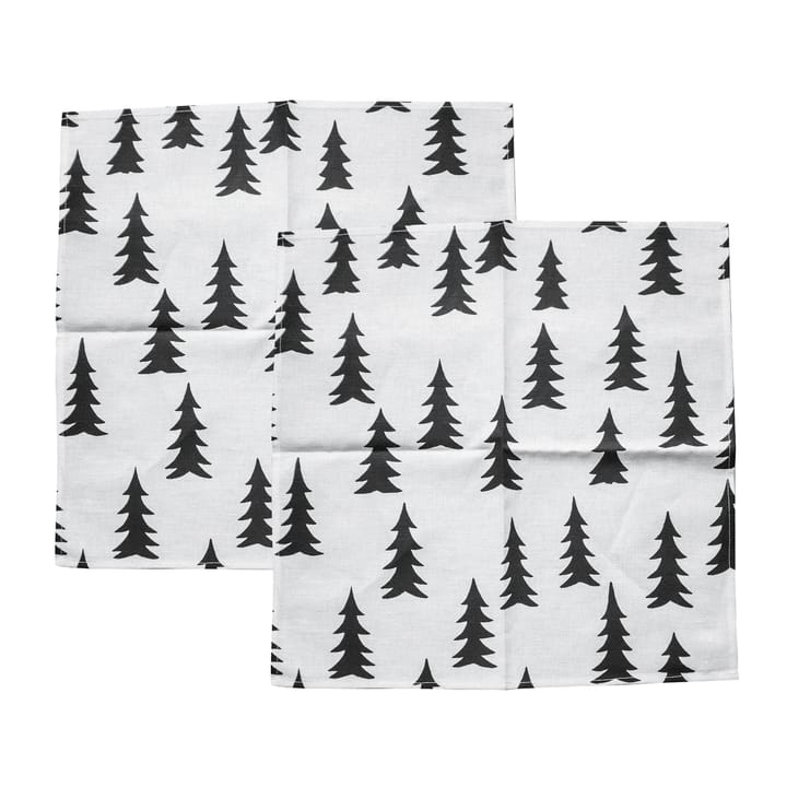 Gran fabric napkin 2-pack - black and white - Fine Little Day