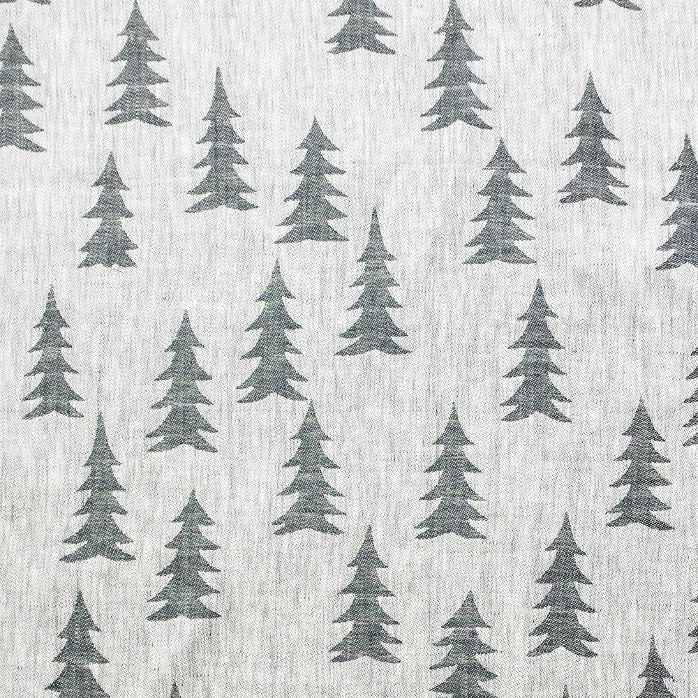 Gran linen fabric, dark green-white Fine Little Day