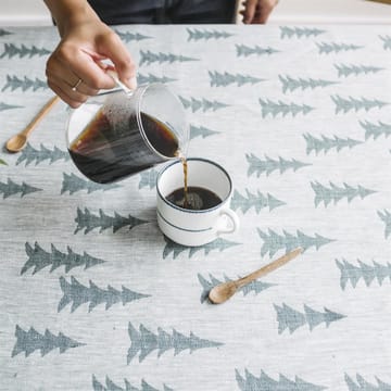 Gran linen fabric - dark green-white - Fine Little Day