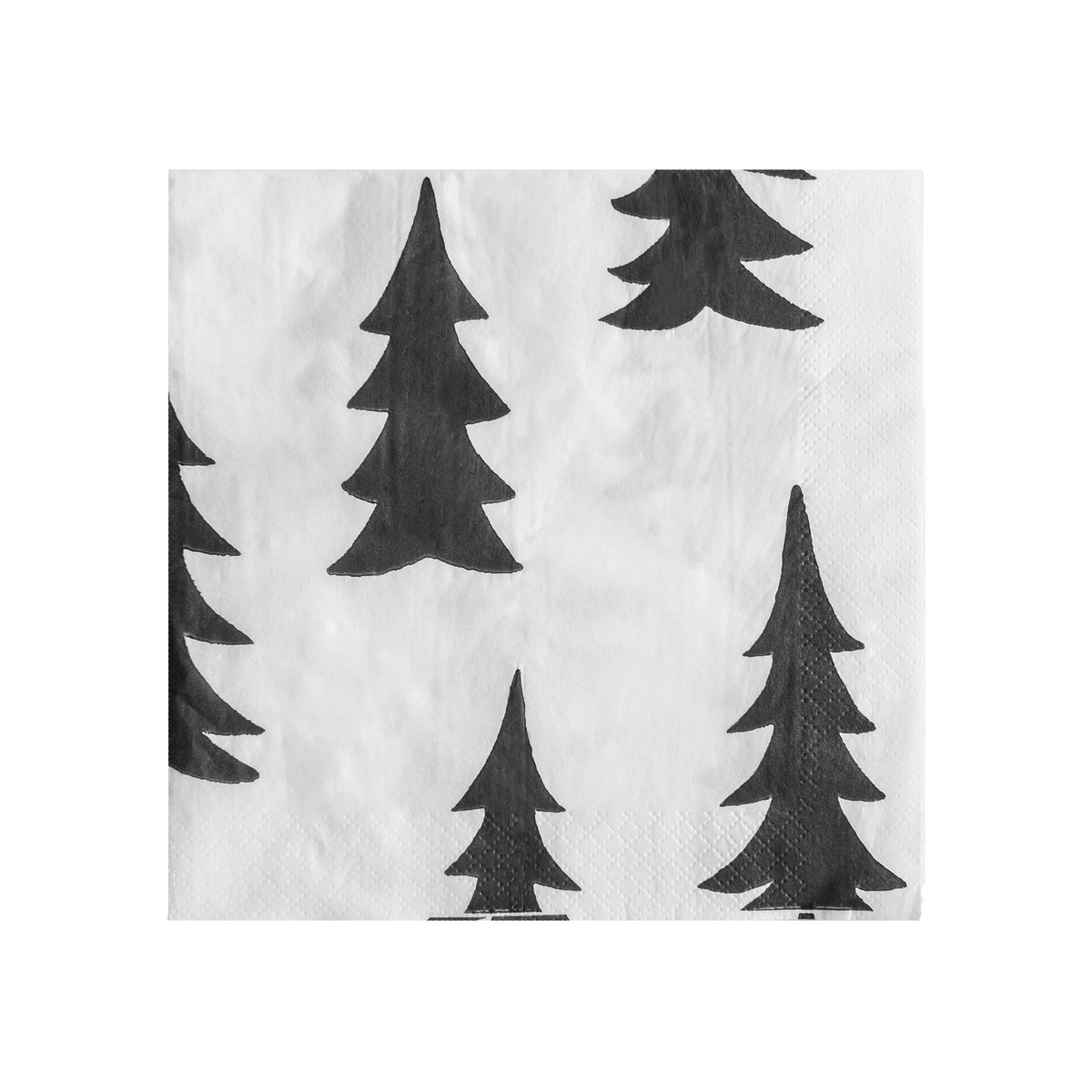 Fine Little Day Gran napkin 25-pack black-white | Scandinavian Design | Paper napkins | Black