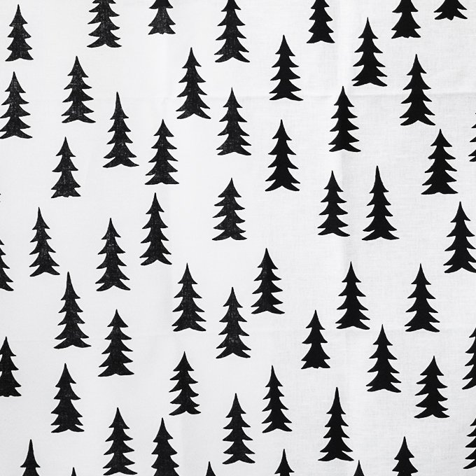 Fine Little Day Gran oilcloth black-white | Scandinavian Design | Oilcloths | Black