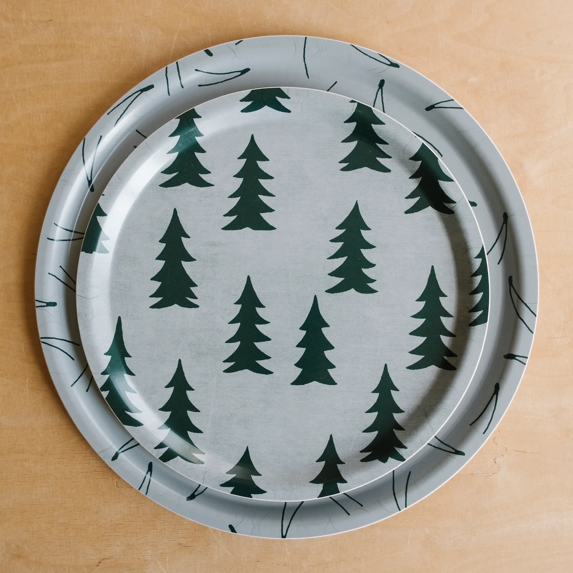 Gran tray 31 cm, Green Fine Little Day