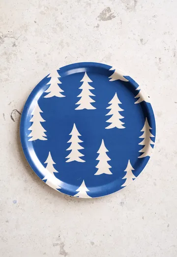 Gran tray - Blue-natural, Ø31 cm - Fine Little Day