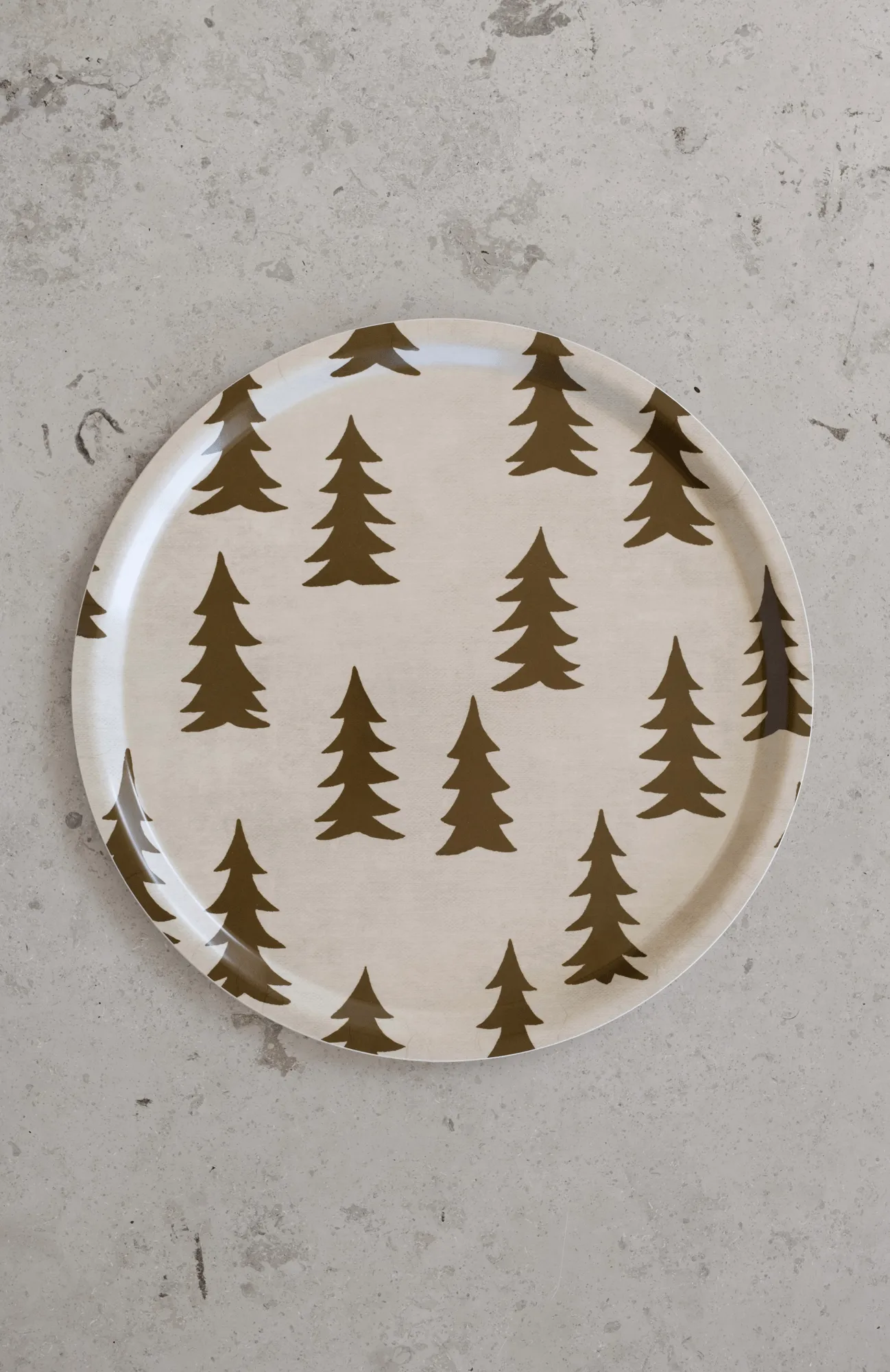 Gran tray, Brown, Ø38 cm Fine Little Day