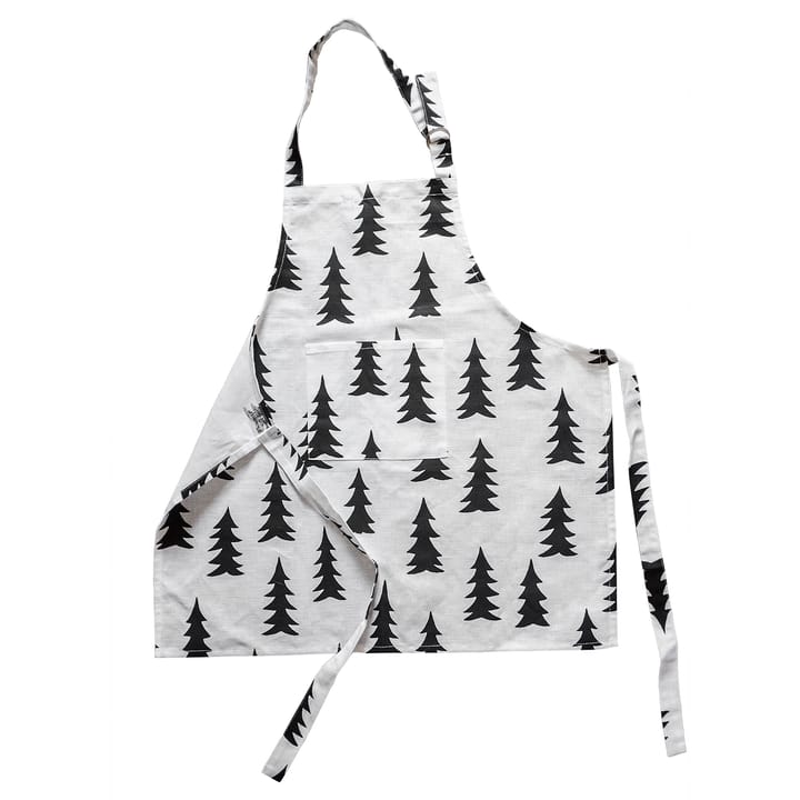 Gran waxed children's apron, black and white Fine Little Day