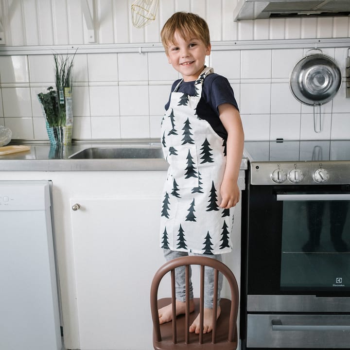 Gran waxed children's apron, black and white Fine Little Day