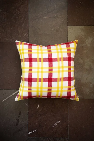 Grid cushion cover - Yellow, 38x58 cm - Fine Little Day