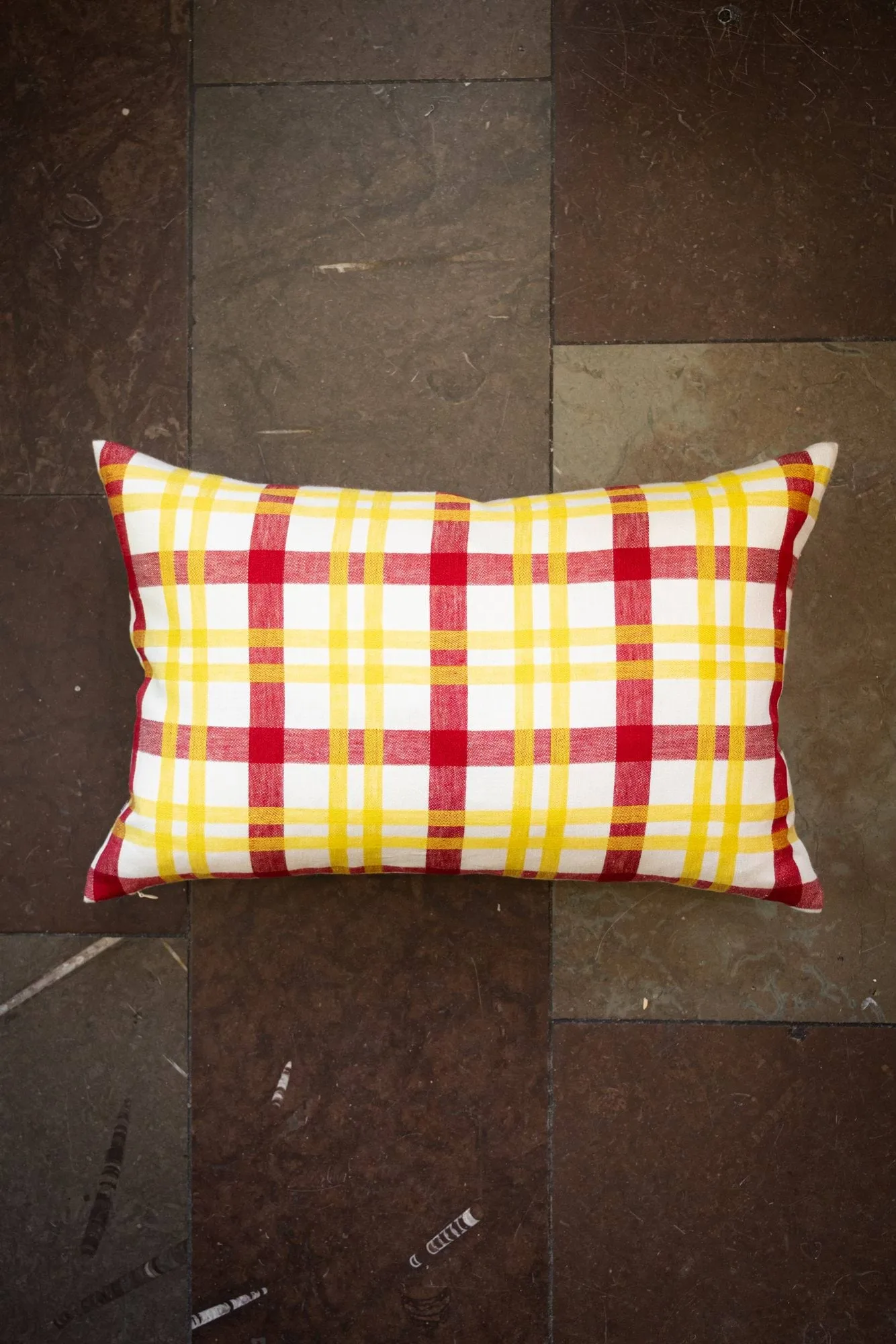 Grid cushion cover, Yellow, 45x45 cm Fine Little Day